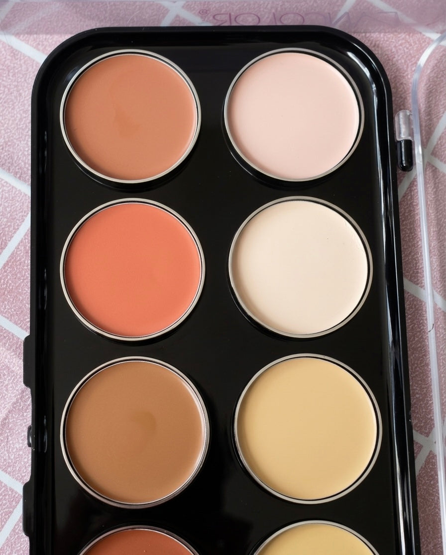Paleta de contornos en crema profesional Kleancolor