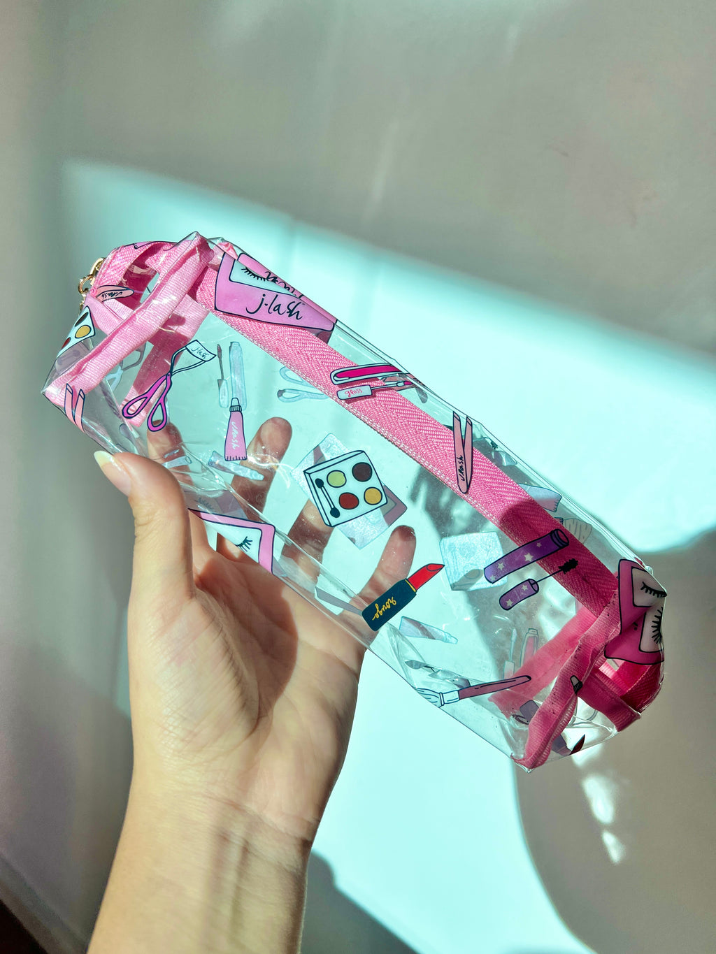 Cosmetiquera impermeable rosa by Jlash
