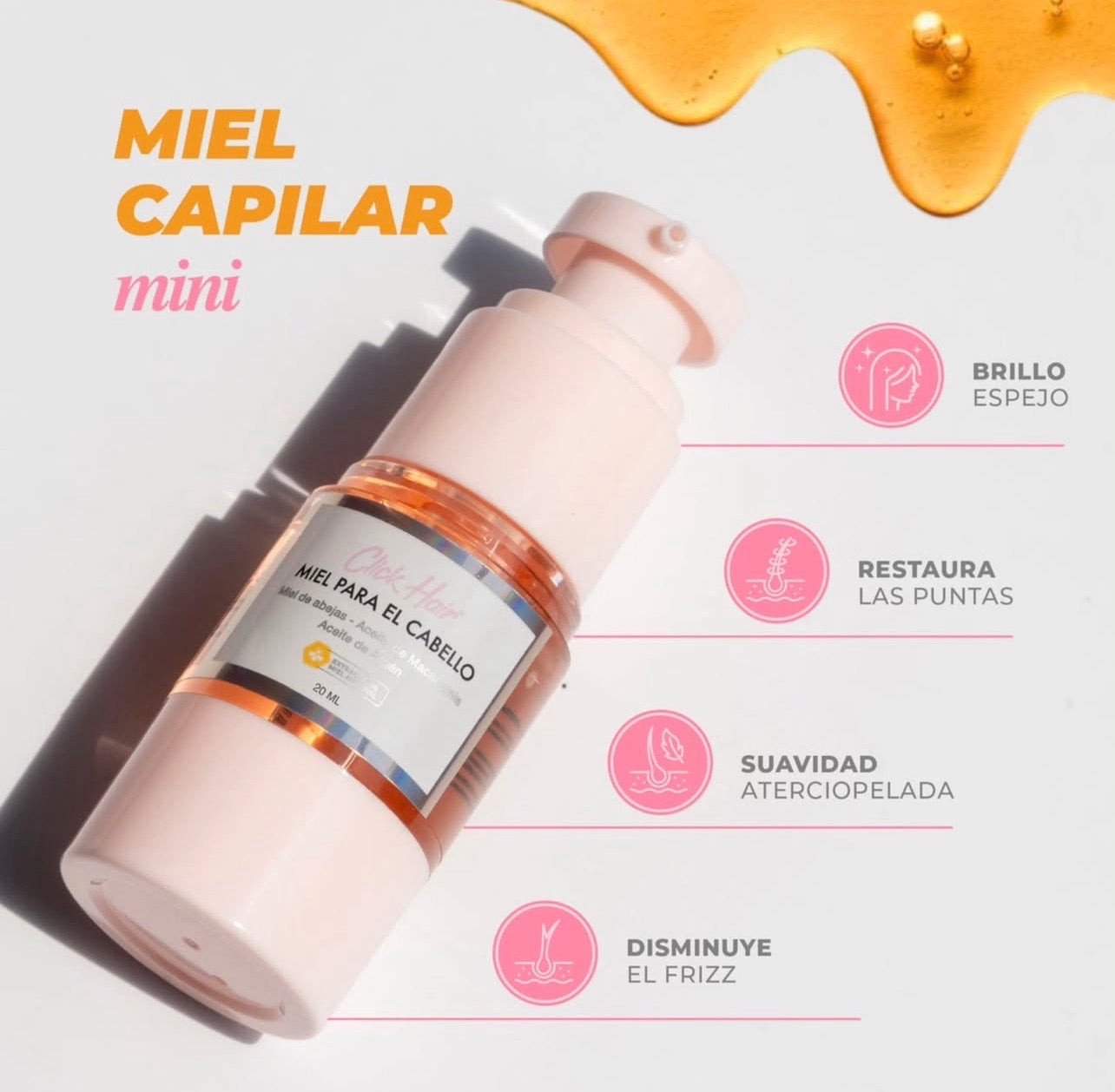 Mini Miel para el cabello by Click Hair