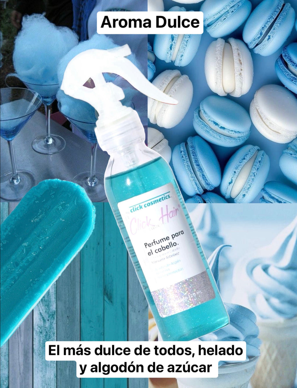 Perfume para el cabello AZUL