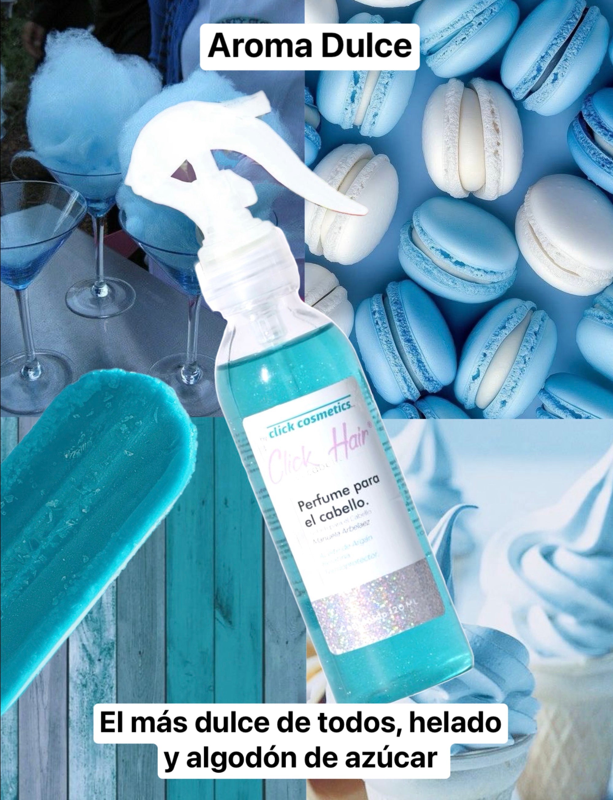 Perfume para el cabello AZUL