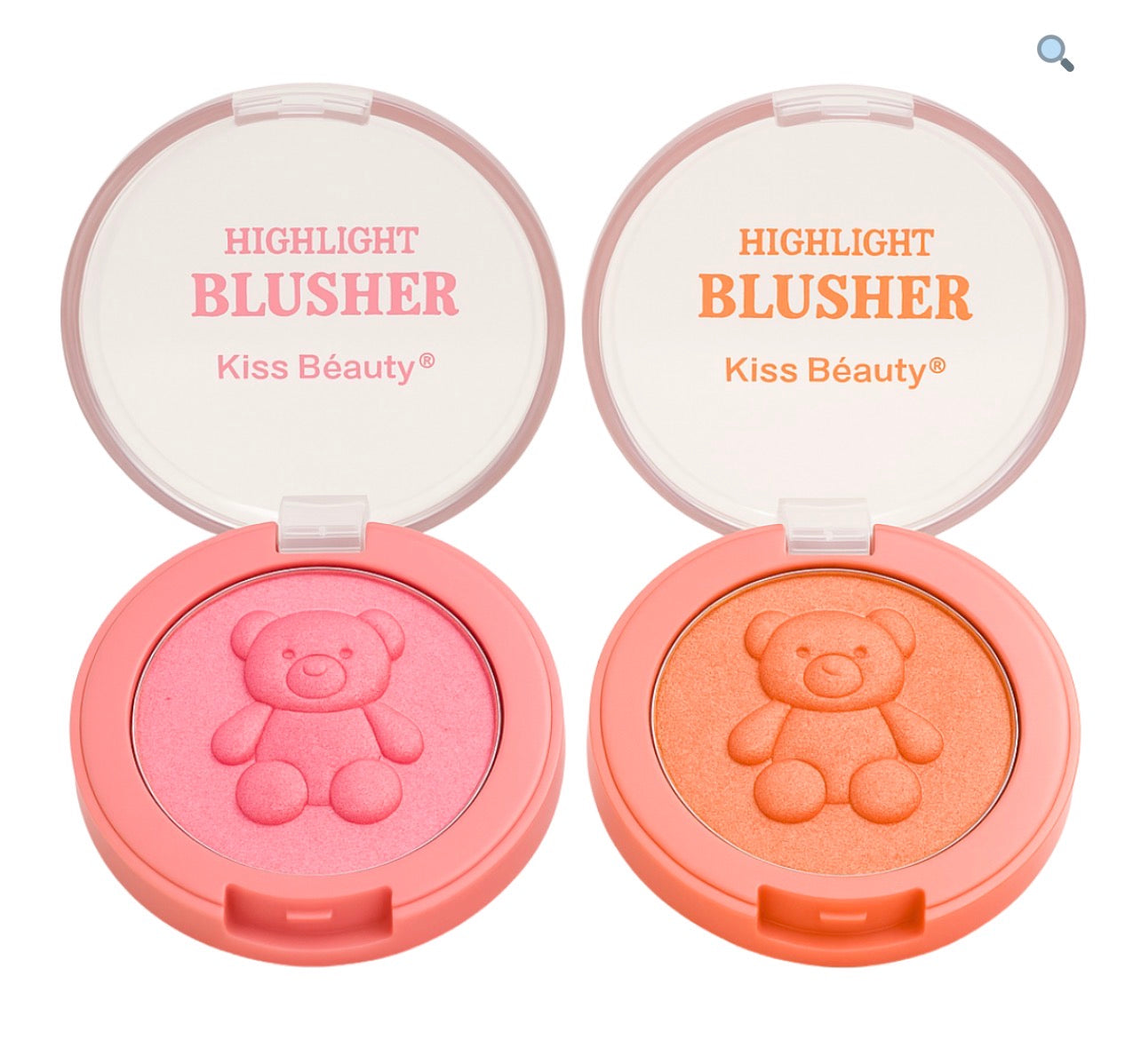 Rubor de Osito con destellitos Kiss Beauty