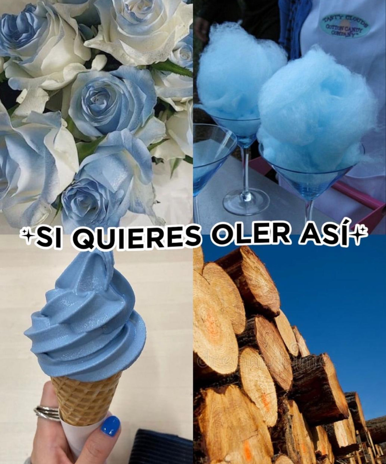 Perfume para el cabello AZUL