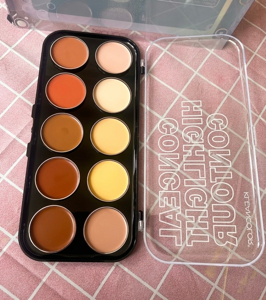Paleta de contornos en crema profesional Kleancolor