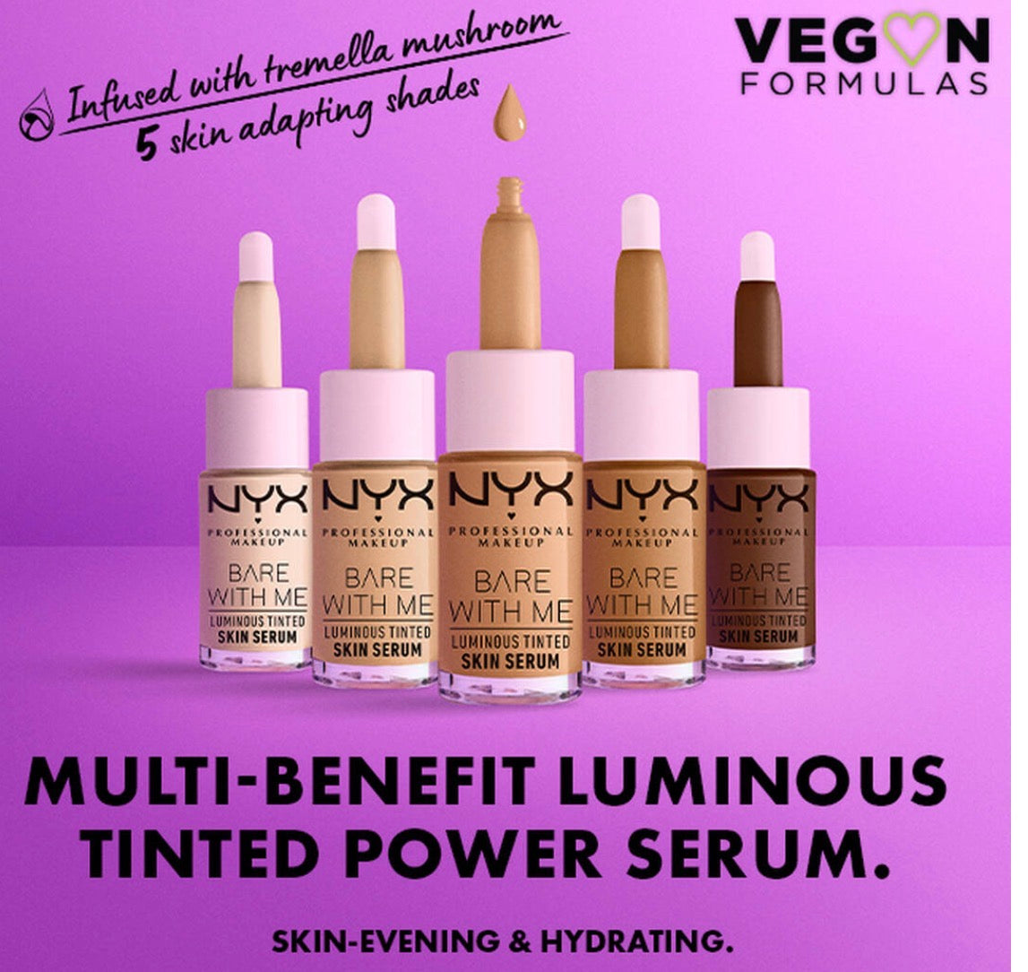 Nyx Bare with me Tinted Serum ✨Fórmula original con Tremella mushroom