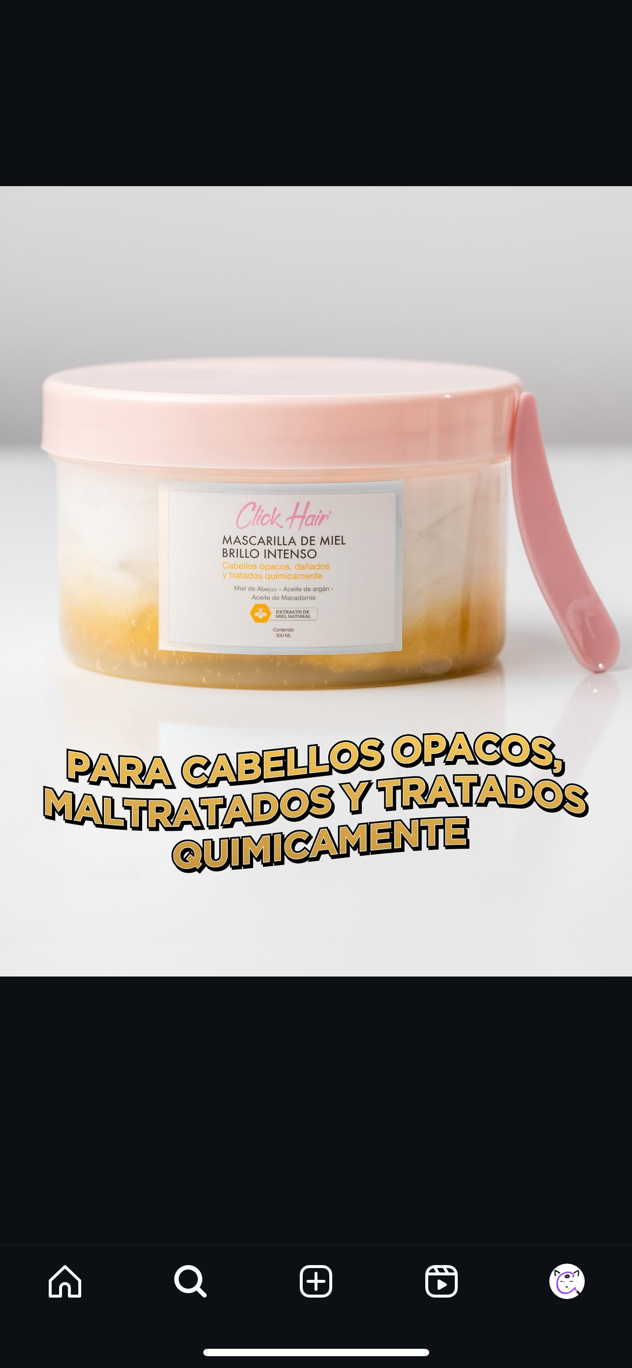 Mascarilla de Miel Brillo Intenso Click Hair