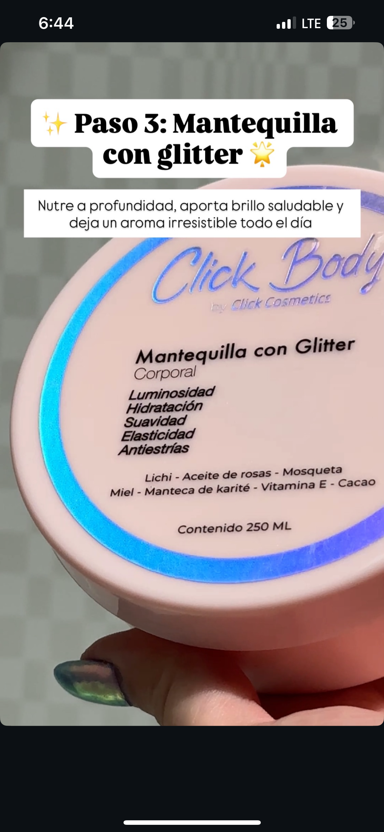 Mantequilla con Glitter Click✨