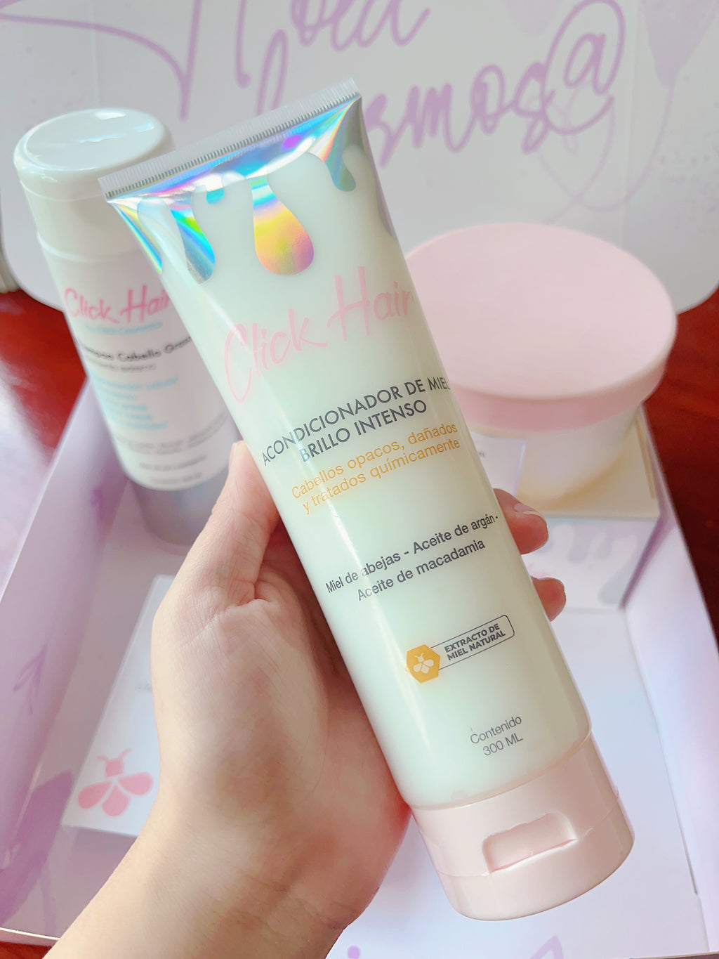 Kit crecimiento y brillo ✨ Shampoo, acondicionador y mascarilla click