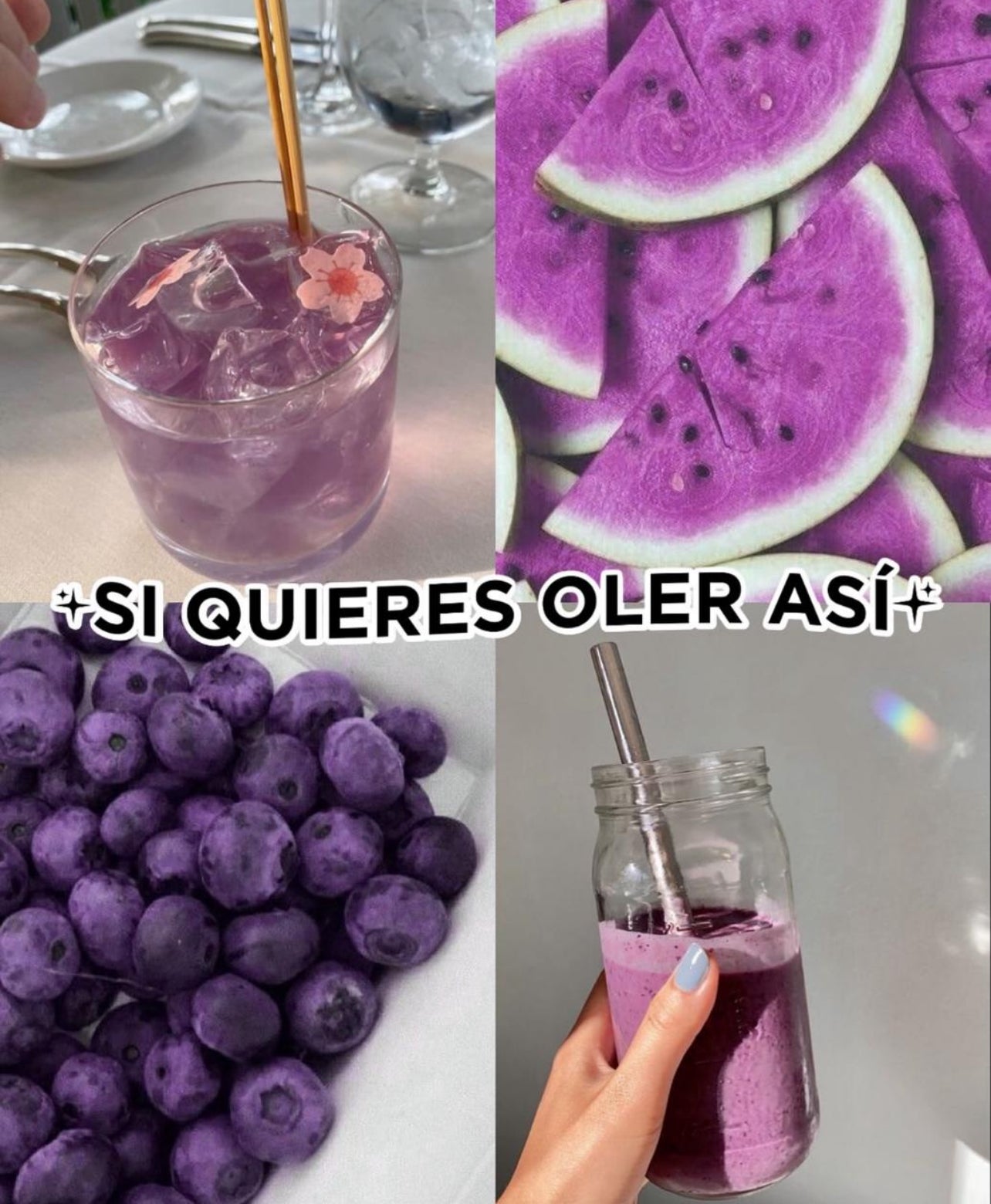 Perfume para el cabello MORADO