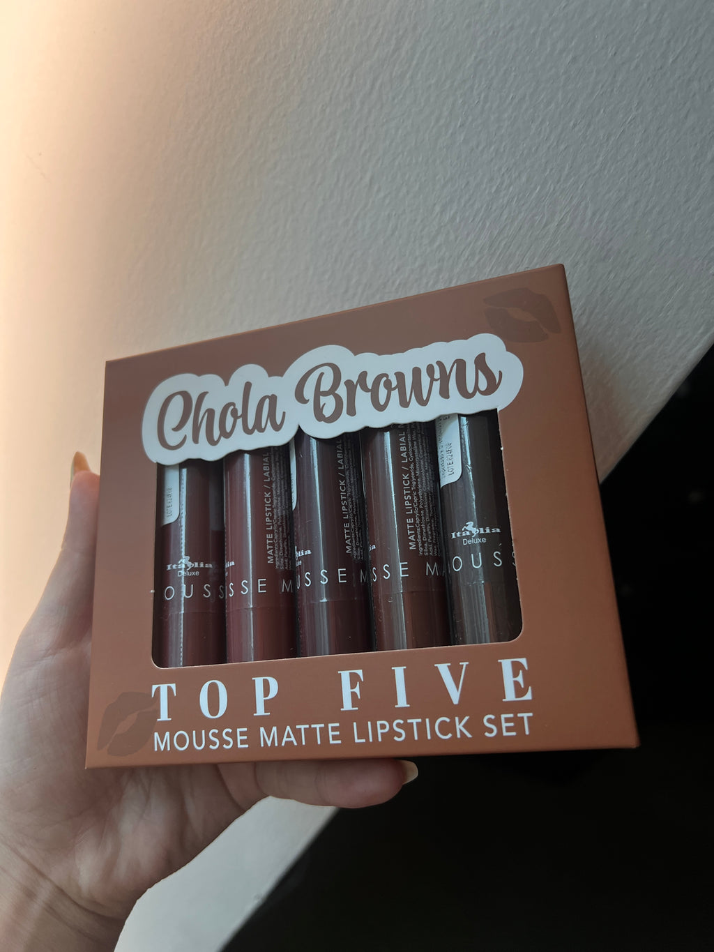 Kit de 5 Labiales Italia Deluxe Chola Browns