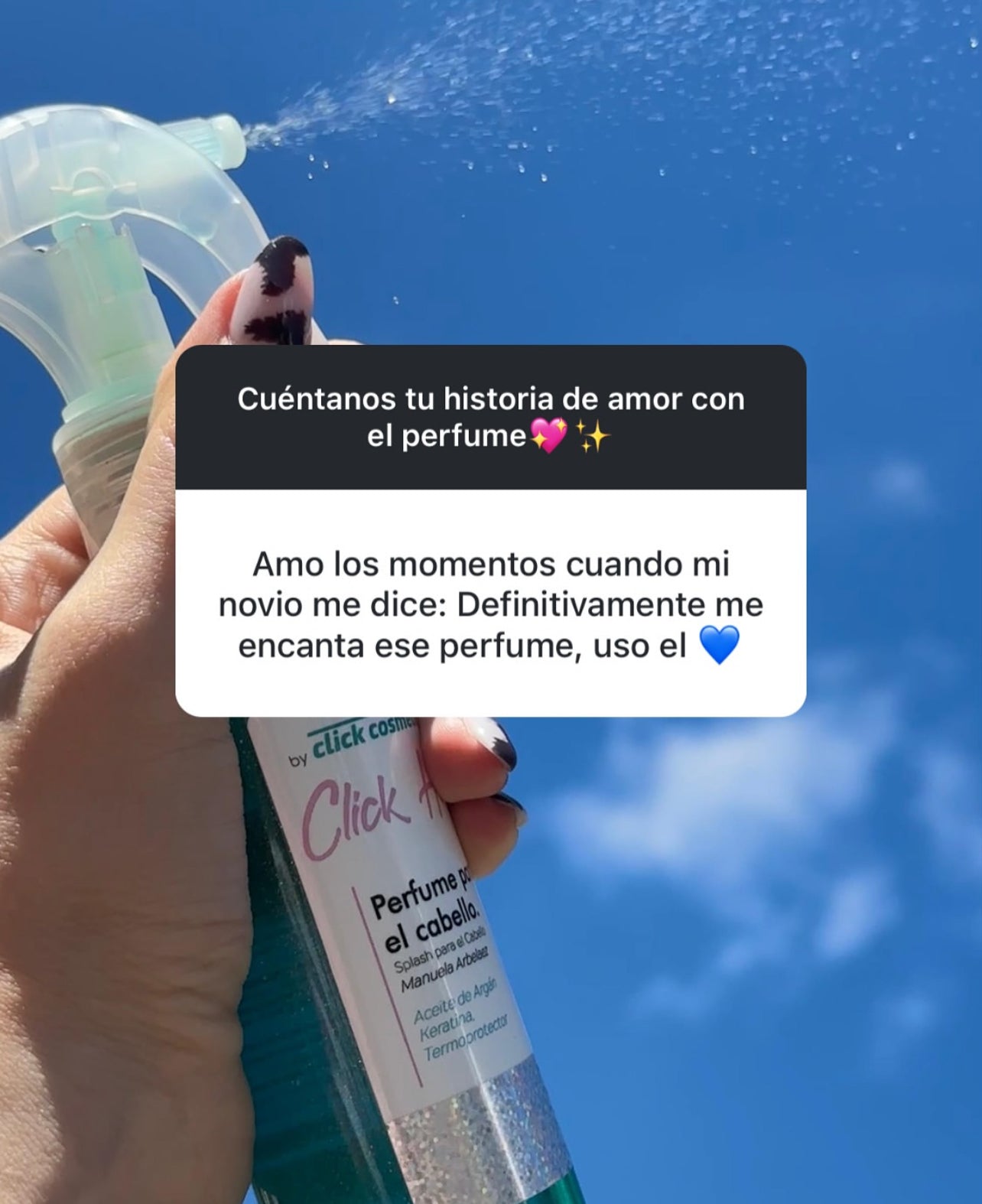 Perfume para el cabello AZUL
