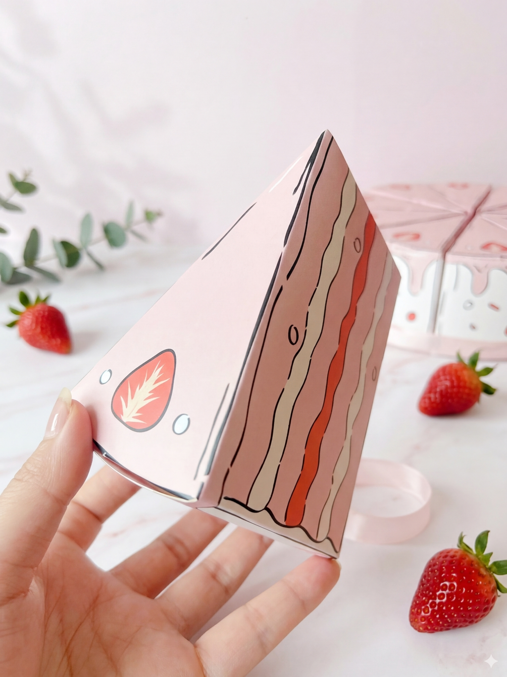 Pastel Sorpresa de Maquillaje (por rebanadas) 🍰