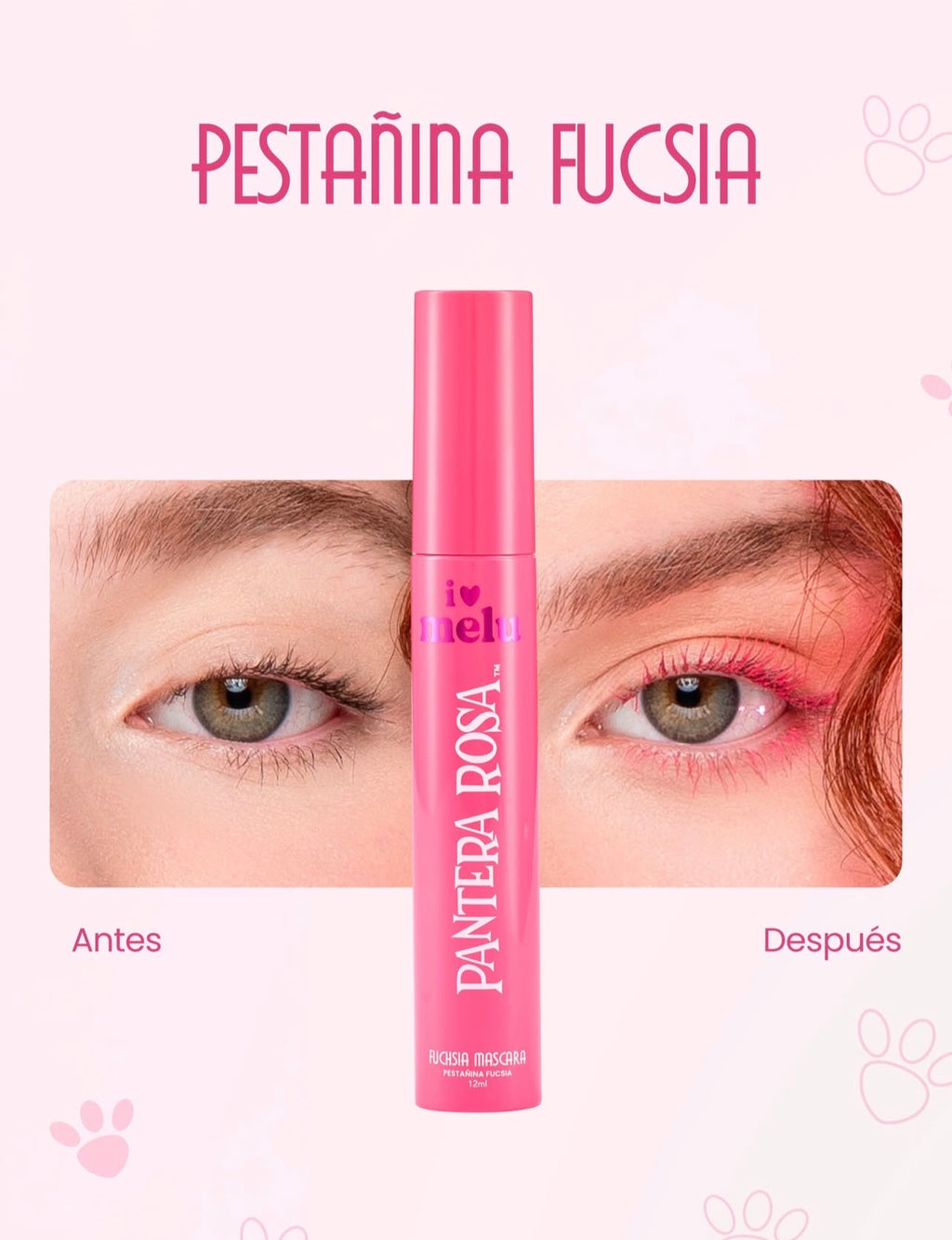 Máscara de pestañas Rosada Pantera Rosa by Melu