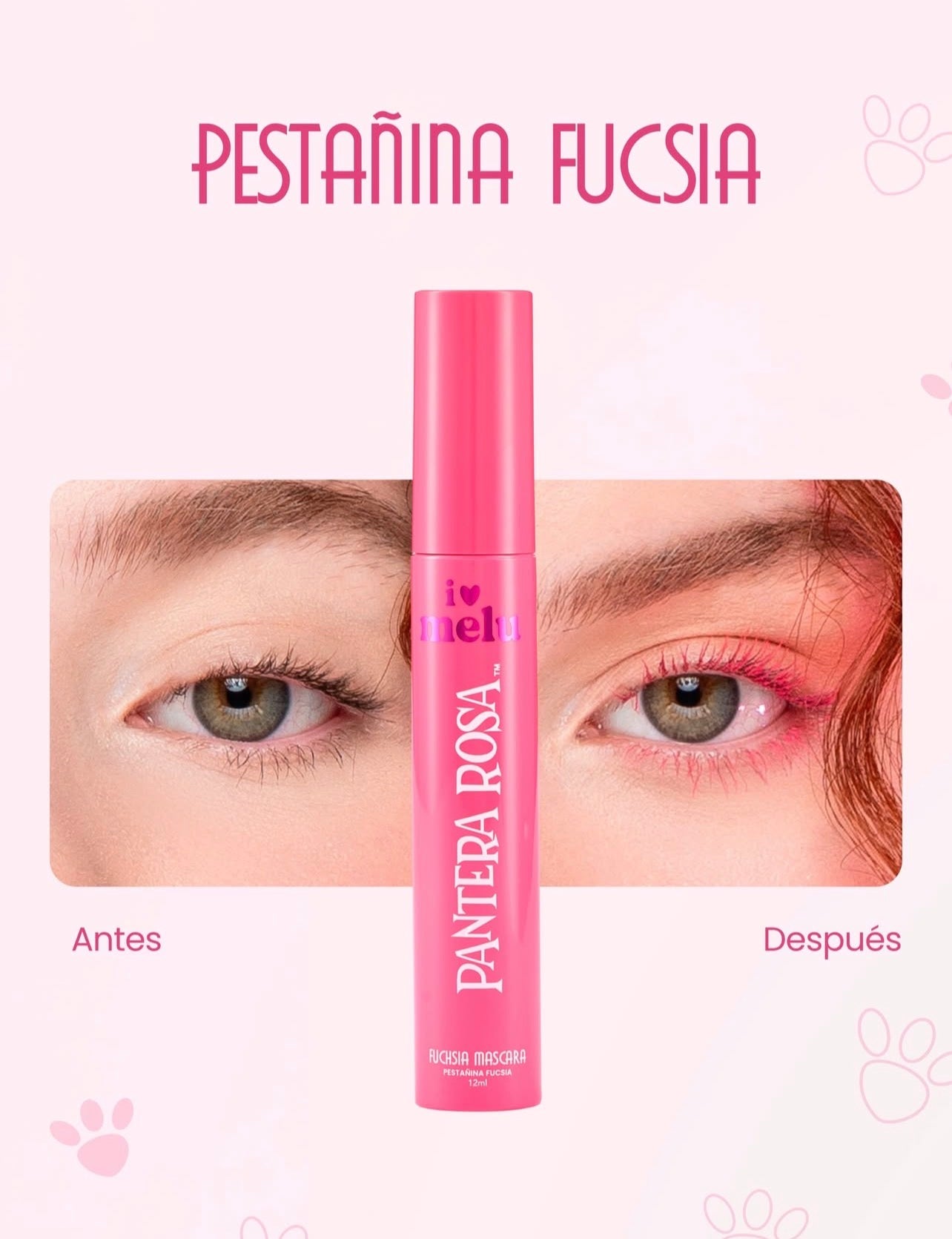 Máscara de pestañas Rosada Pantera Rosa by Melu
