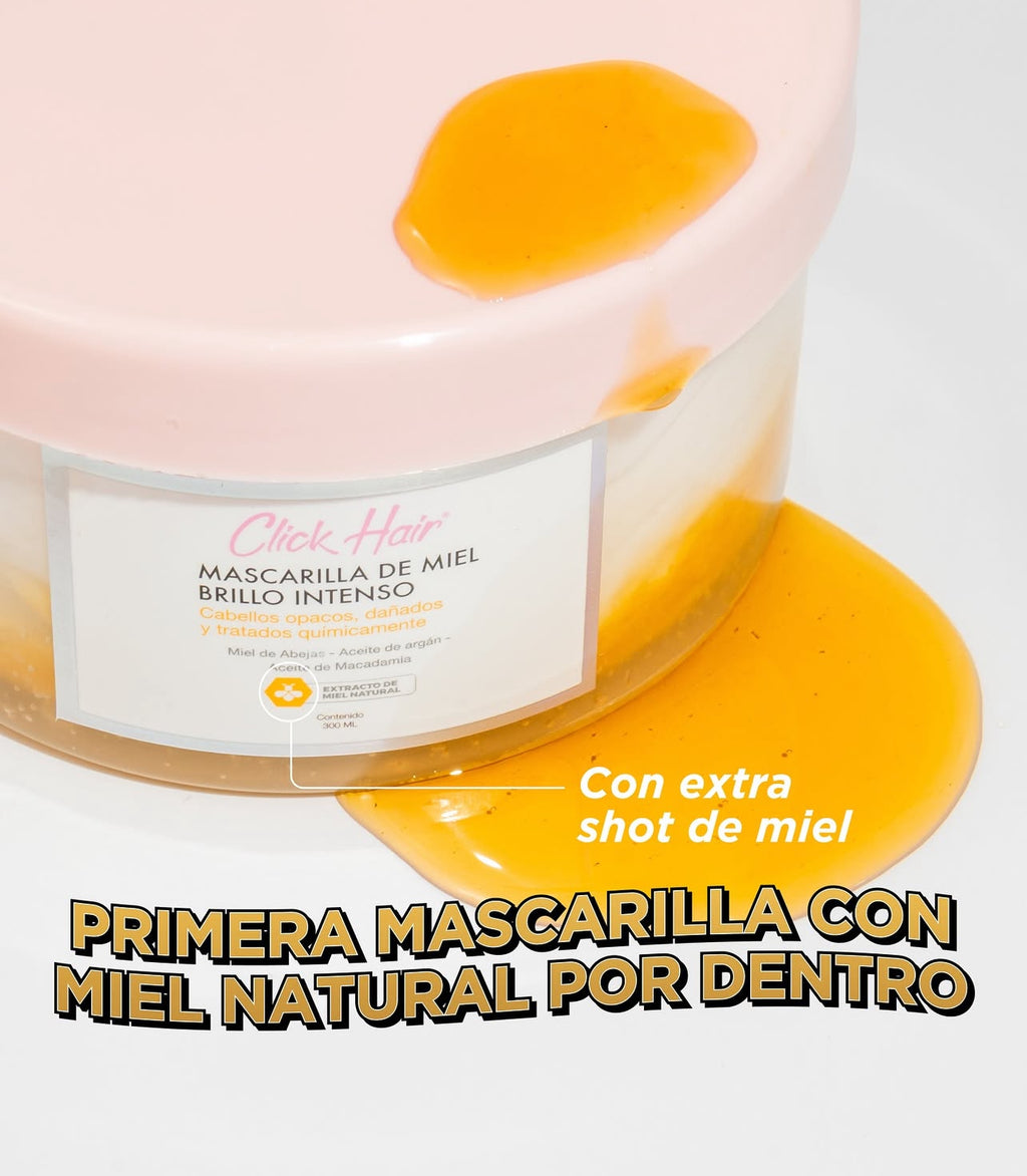 Mascarilla de Miel Brillo Intenso Click Hair