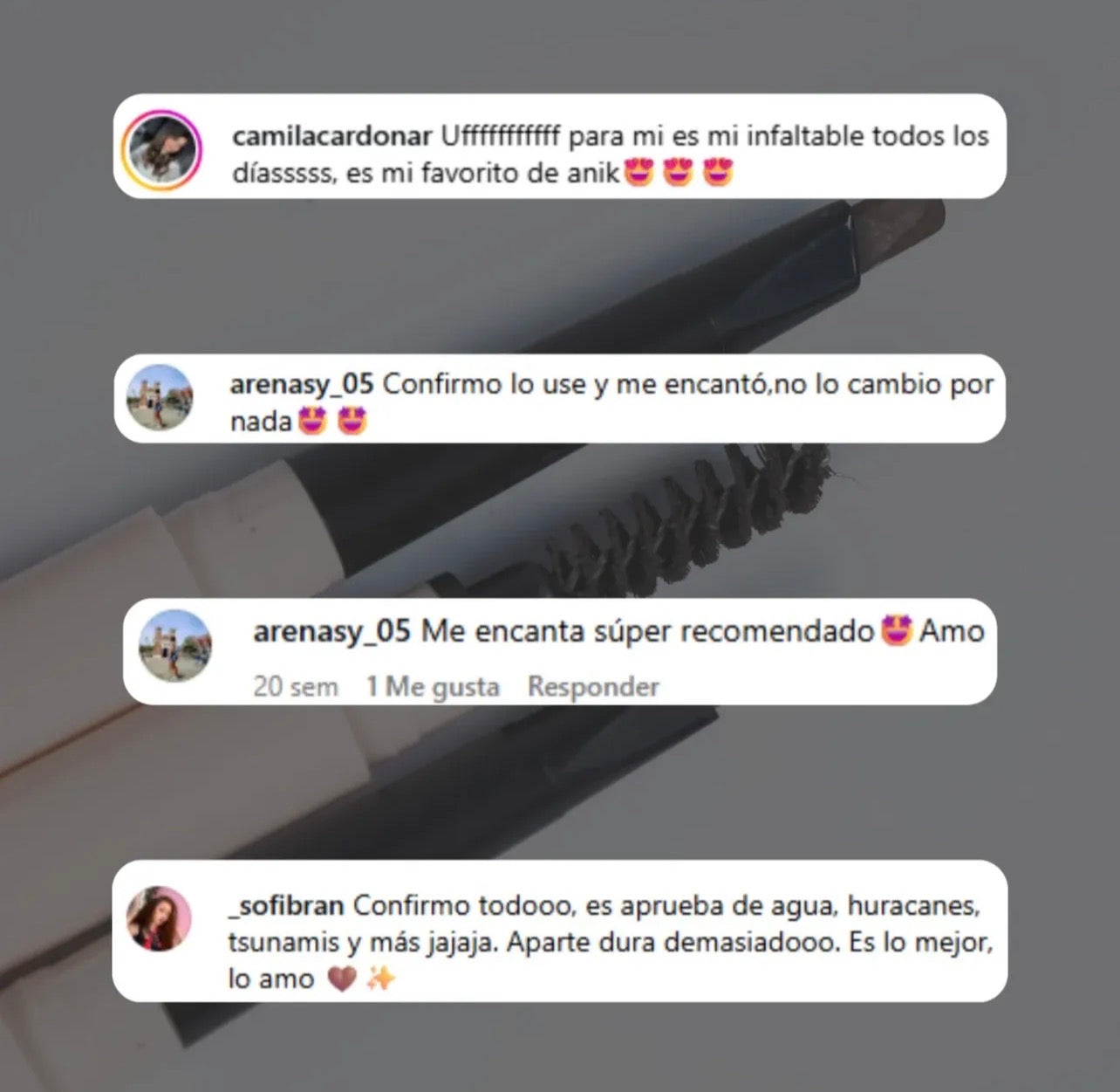Lápiz de cejas Ani-K con cepillito