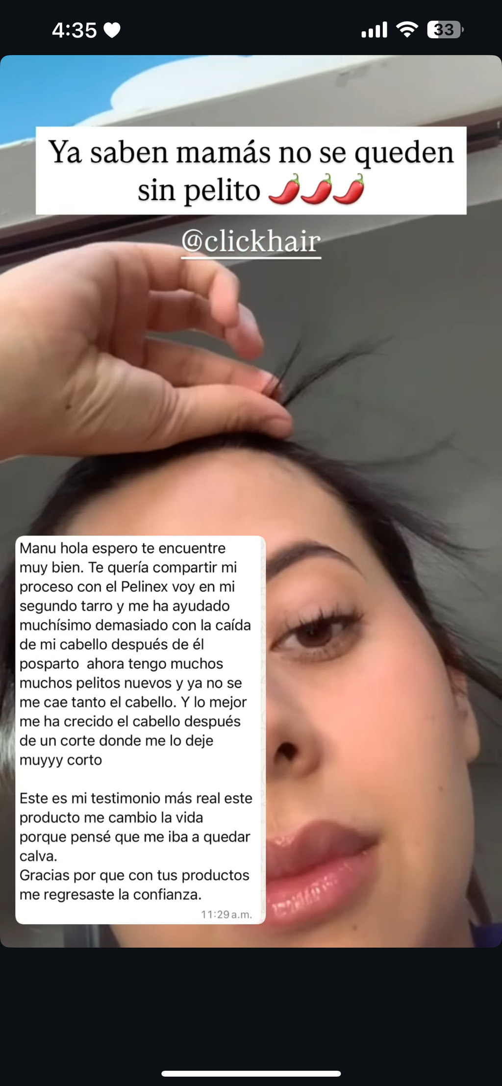 Tónico Pelinex para crecimiento Capilar 60ml