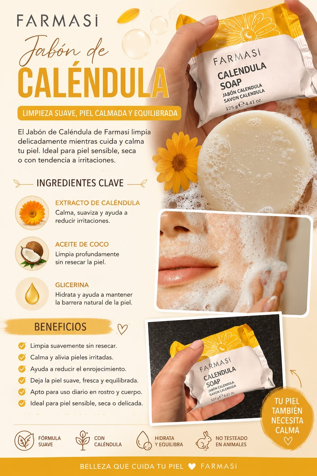 Jabón de Caléndula Farmasi