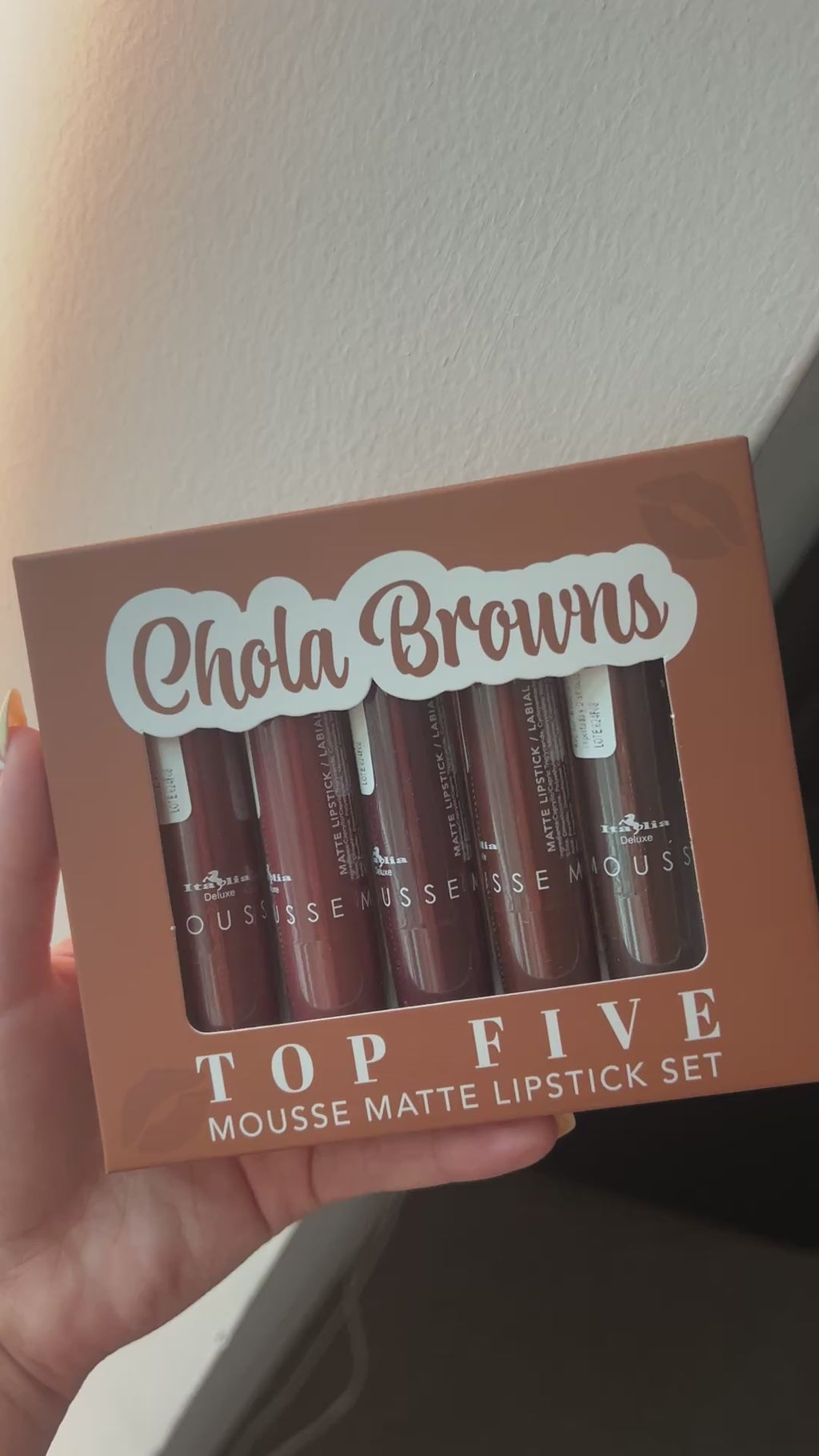 Kit de 5 Labiales Italia Deluxe Chola Browns